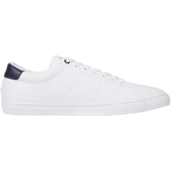 Tommy Hilfiger Foxing Logo Vulc Sneaker in White 46