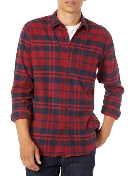 Amazon Essentials Men's Long-Sleeve Flannel Shirt (Available in Big & Tall)