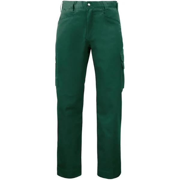 Projob Mens Plain Cargo Trousers Forest Green 38S