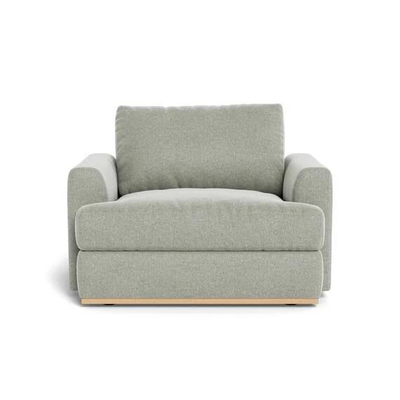 Nixon Fabric Armchair Light Grey by Freedom