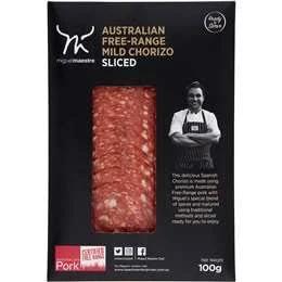 Miguel Maestre Free Range Mild Chorizo Sliced Salami 100g