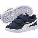 Smash V2 Suede Sneakers - Kids 4-8 Years in Peacoat/White, Size 2 by Puma