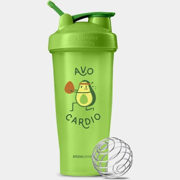 BlenderBottle Just For Fun Classic 28-Ounce Shaker Bottle, Avo Cardio