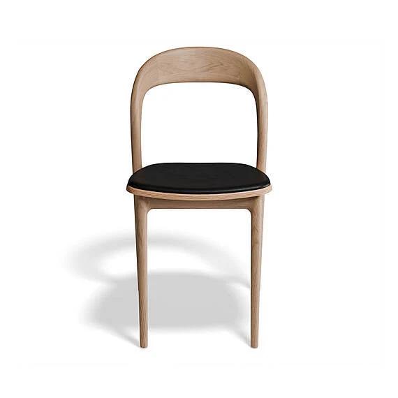 MELLILA Leatherette Dining Chair Natural and Black by Freedom