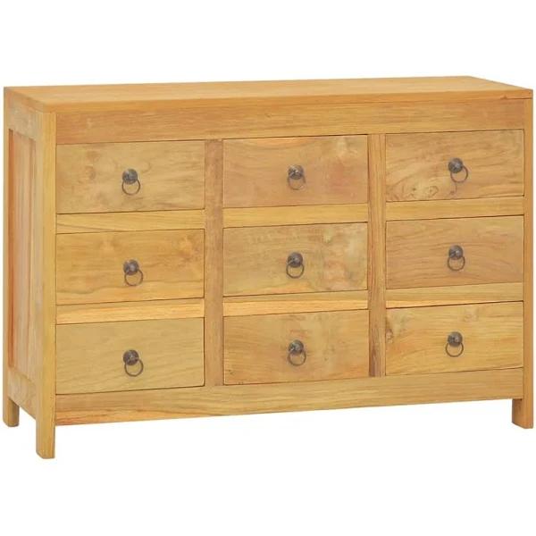 vidaXL Chest of Drawers 80x30x55 cm Solid Wood Teak