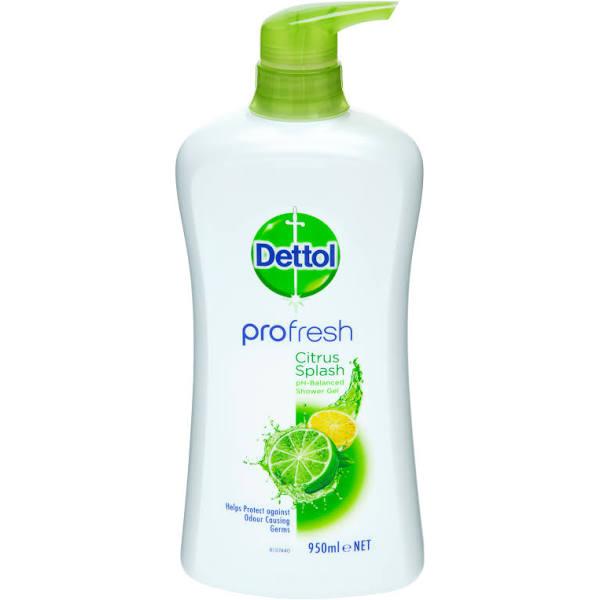 Dettol Profresh Shower Gel Citrus Splash 950 ml