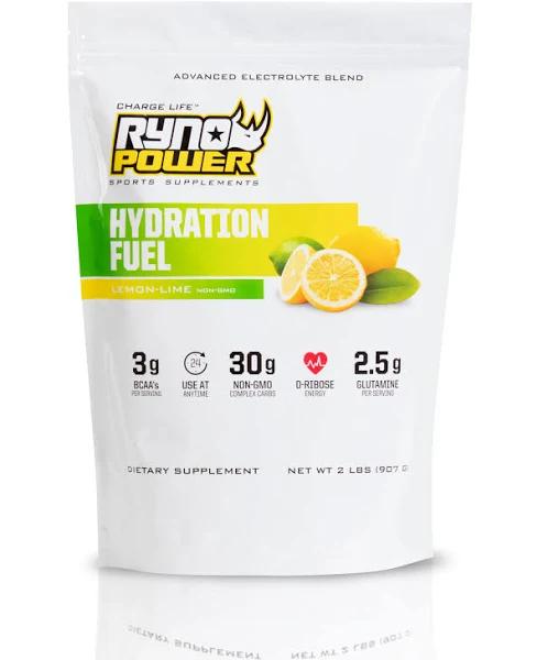 Ryno Power Hydration Fuel Powder Lemon Lime 907g