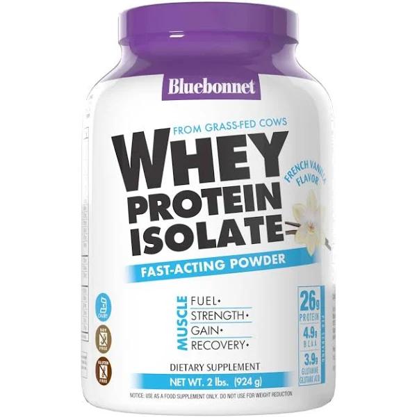 Bluebonnet Whey Protein Isolate French Vanilla 2 lbs