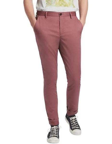 Marcs Baltic Chino in Washed Berry Red 38