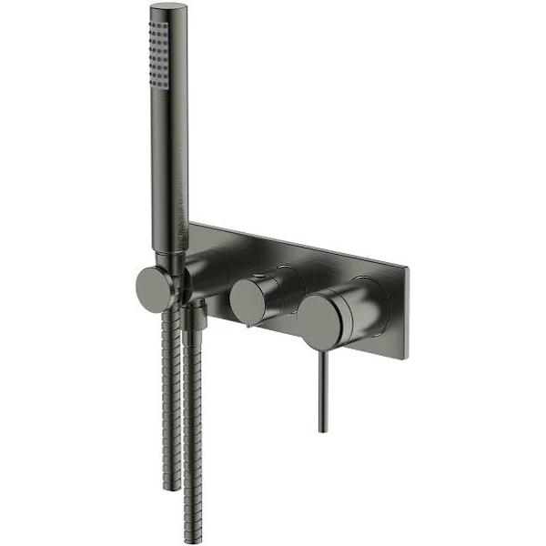 Abey Poco 3 Hole Bath/Shower Mixer Set Gun Metal