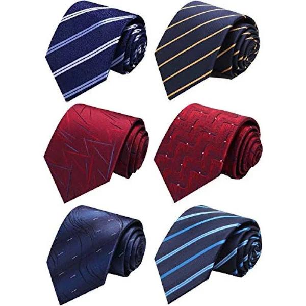 WEISHANG Men's Lot Silk Tie Necktie Woven Jacquard Neck Ties