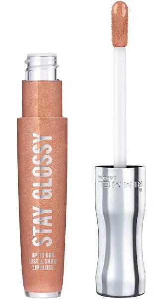 Rimmel London Stay Glossy Lip Gloss, All Nighter 122 - 5.5 ml