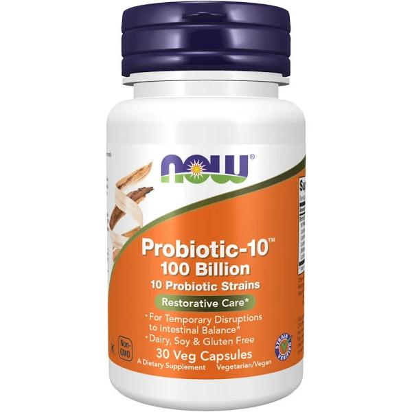 Now Foods - Probiotic-10 100 Billion - 30 Vegetarian Capsules