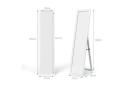 Giantex Full-length Mirror Freestanding Makeup Mirror Wall Mounted Vanity Mirror Wooden Frame, White