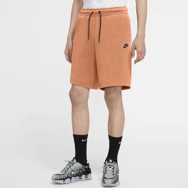 Nike Tech Fleece Shorts - Orange - Mens