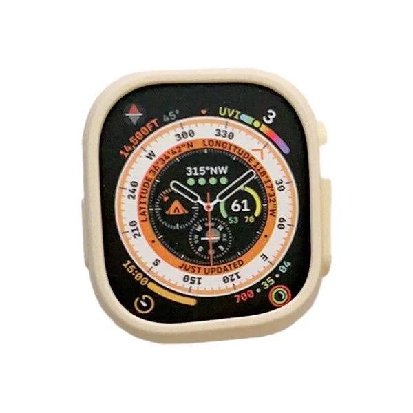 Strapmall Silicone Candy Protective Case For Apple Watch S8 Ultra-Beige - AfterPay & zipPay Available