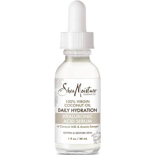 SheaMoisture Hyaluronic Acid Serum 100% Virgin Coconut Oil 1 oz