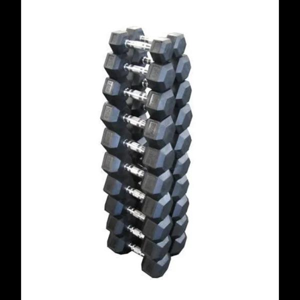 Rubber Hex Dumbbell Set - 5 Pairs (20kg - 30kg)