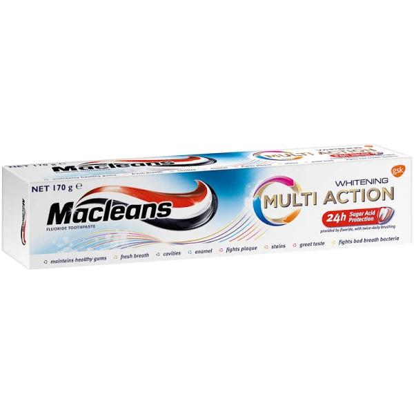 Macleans Toothpaste Multi Action Whitening Fluoride 170g