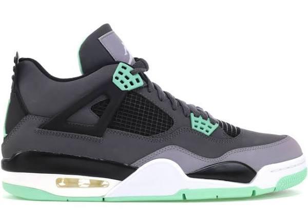 Air Jordan 4 Retro 'Green Glow' Shoes - Size 9