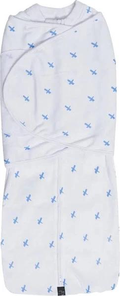 Mum 2 Mum Summer DreamSwaddle Small - Blue Criss-Cross