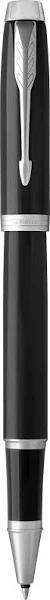 Parker 1931658 Im Black Chrome Trim Rollerball Pen