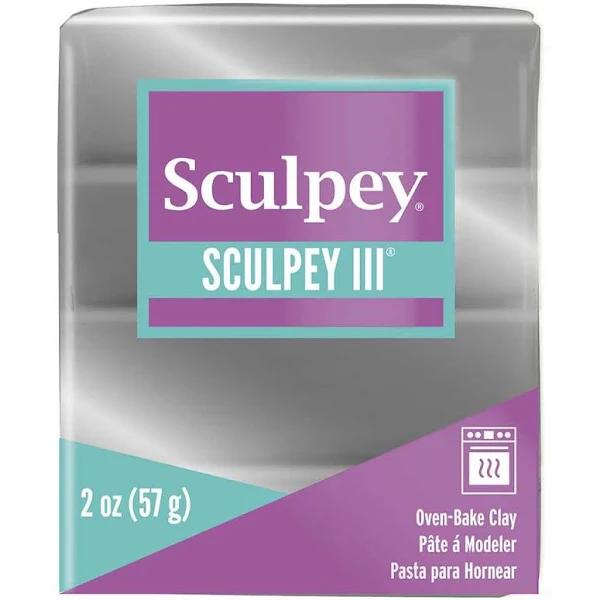 Sculpey III Polymer Clay 2Oz-Silver