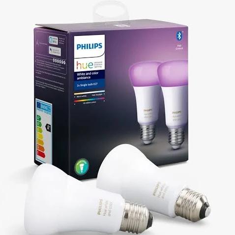 Philips Hue White and Color Ambiance Dual Pack - Led Light Bulb