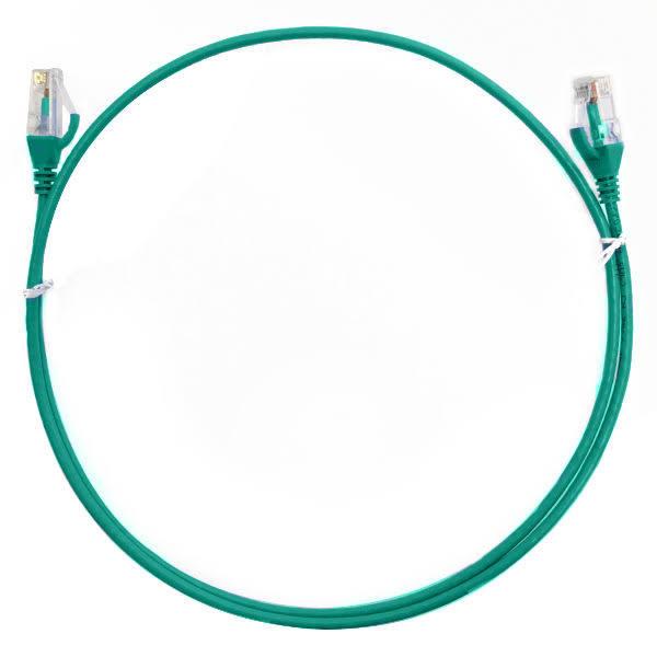 4Cabling 2m Cat 6 Ultra Thin LSZH Ethernet Network Cable - Green