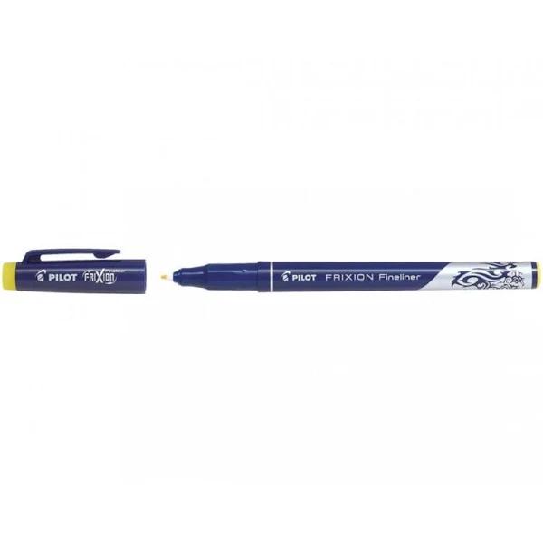 Pilot Frixion Erasable Fineliner Pen 0.45mm Yellow