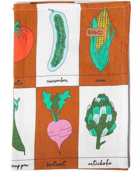 Kip & Co. Vegie Box Linen Tea Towel