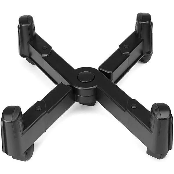 X-Shape PC Computer CPU Stand Tower Holder Computer Case Stand with Swivel Mobile Castors/Wheels Adjustable