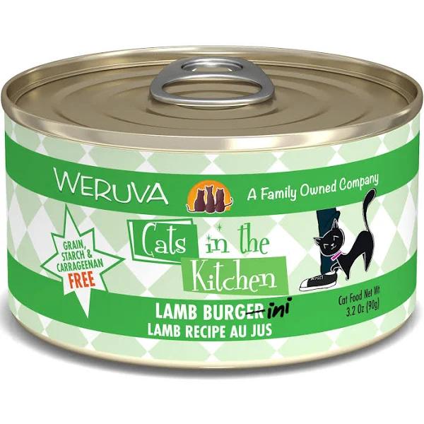 Weruva Cats in The Kitchen Lamb Burgini with Lamb AU Jus Grain Free Wet Cat Food Cans 91g