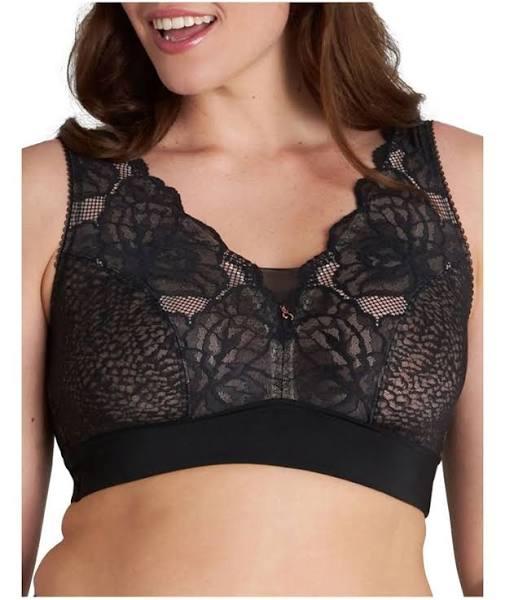 Fayreform Midnight Express Wirefree Bra in Black 18 E