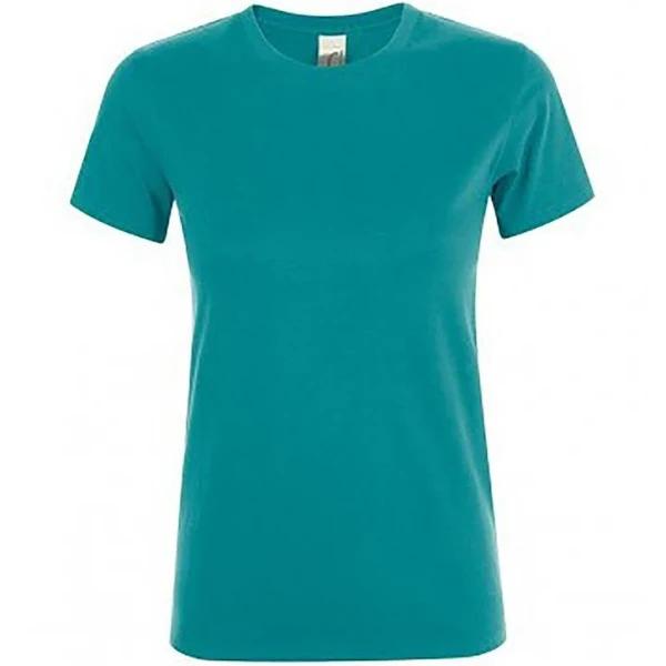 SOLS Womens/Ladies Regent Short Sleeve T-Shirt (Duck Blue) (L)