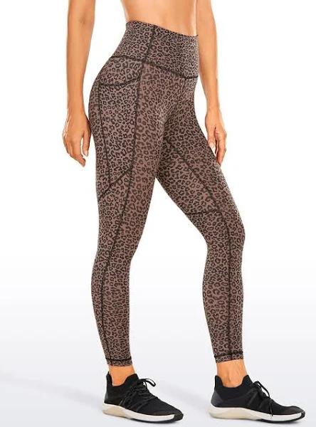 CRZ Yoga Women's Yoga Train High Rise Nakedfeel Pocket Leggings II 23" Leopard-Print 2 / XXS