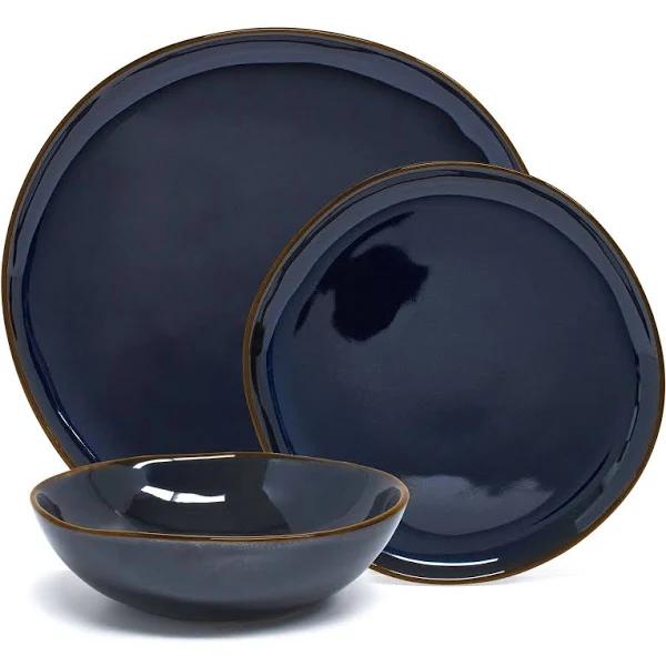 Salt & Pepper Series 12 Piece Dinner Set Navy