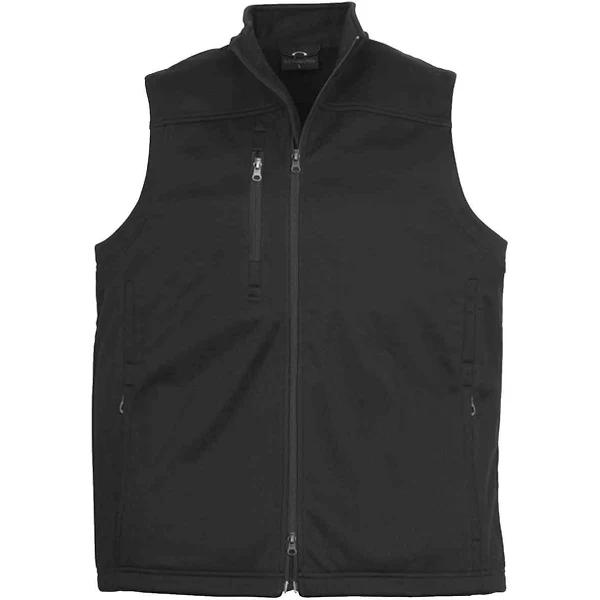 Biz Collection J3881 Mens Soft Shell Vest Black / M