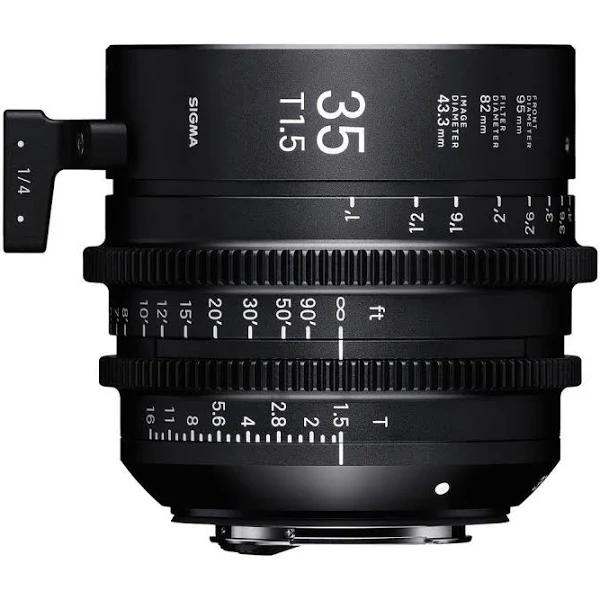 Sigma 35mm T1.5 Cine Lens - Canon EF Fully Luminous Feet