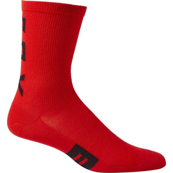 Fox Flexair 6" Merino Socks Fluro Red