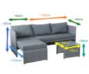 3pc Lounge Set Outdoor Furniture Rattan Wicker Chair Sofa Tempered Glass Coffee Table Garden Patio - AfterPay & zipPay Available