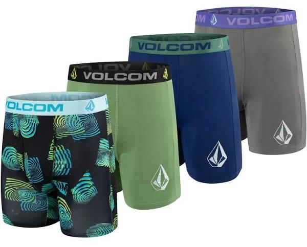 Volcom Mens Boxer Briefs 3 Pack Poly Spandex Performance Boxer Briefs Underwear