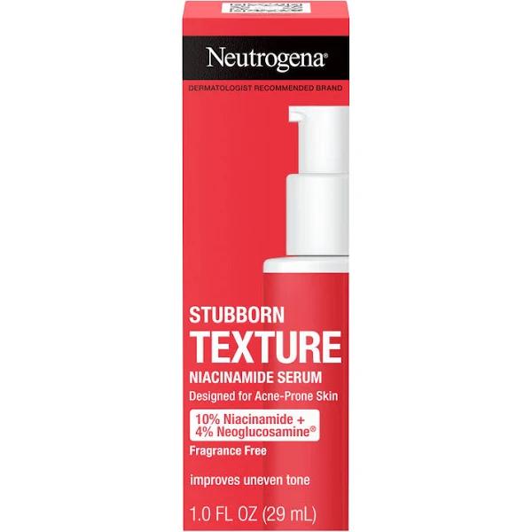 Neutrogena, Stubborn Texture Niacinamide Serum, Fragrance Free , 1.0 fl oz (29 ml)