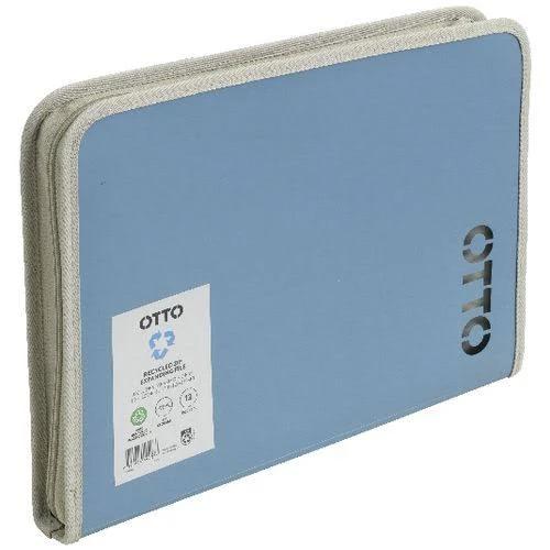 Otto Recycled Zip Expansion File Blue