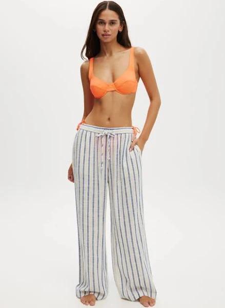 Body - The Essential Beach Pant - Blue/Natural Stripe Size - XS Women