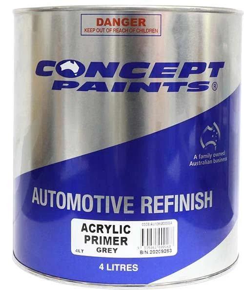 Concept Paints Acrylic Primer Grey - 1 Litre - AfterPay & zipPay Available