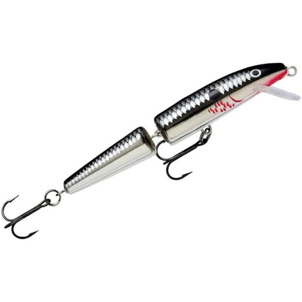 9cm Rapala Jointed Shallow Diver Hard Body Fishing Lure - Chrome