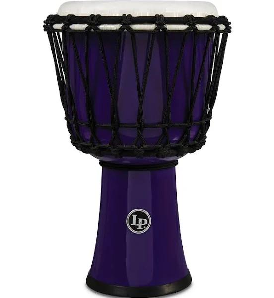 LP 7" Rope Tuned Circle Djembe With Perfect-Pitch Head (Purple)