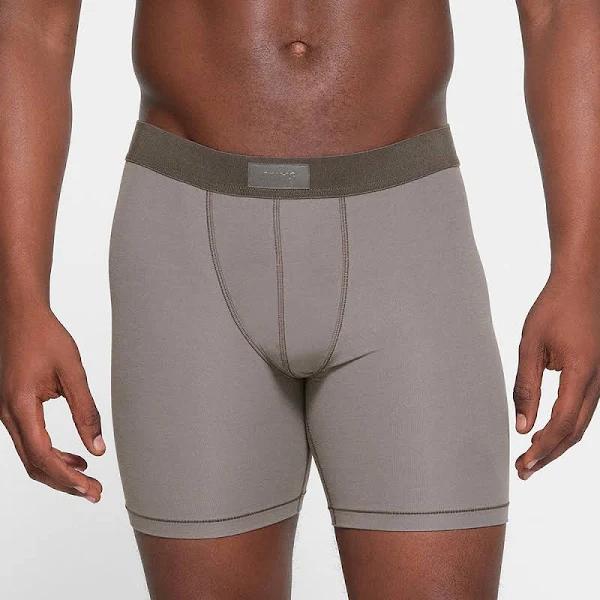 SKIMS Boxer Brief 5" | Washed Gunmetal | Grey | SKIMS Cotton | S | Small | Men's