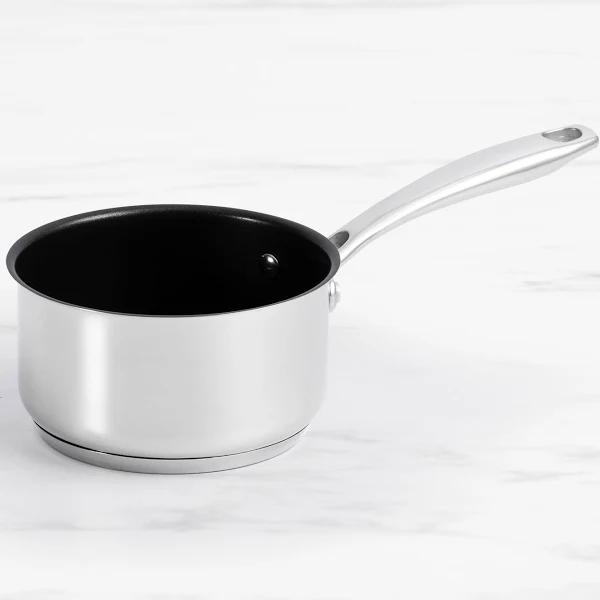 Wolstead Steeltek Stainless Steel Non Stick Milk Pan 14cm - 1L